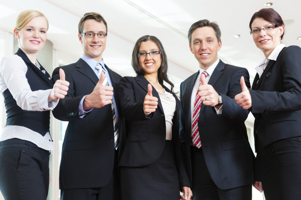 Business – group of businesspeople in office Business – group of businesspeople in office